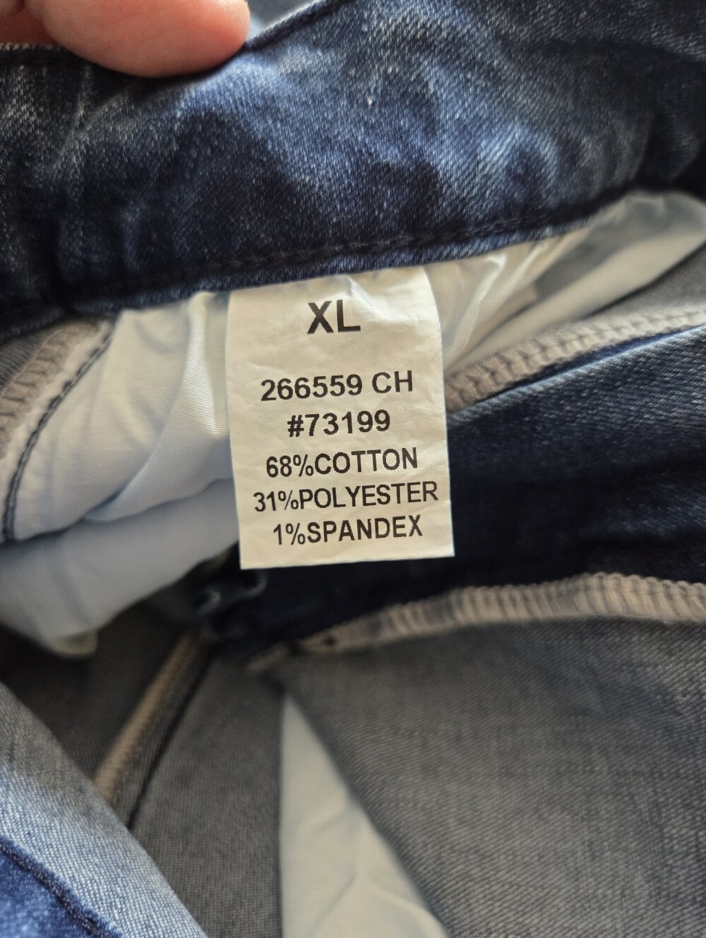 NWT Flamingals Wash Stitch Detail Mid Rise Barrel Crop Jean XL 12/14 Stretch - Picture 8 of 11